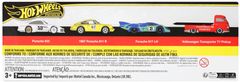 Hot Wheels 3 ks prémiový angličák s tímovým ťahačom - Porsche Rennsport HRT54