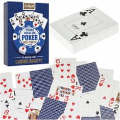 WOWO MUDUKO Trefl Poker - Hracie Karty z 100% Plastu, Balenie 55 ks