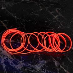 WOWO LED Optické Vlákno - Okolité Osvetlenie s Červenou Páskou, 3m