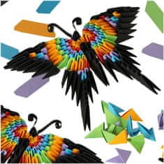 WOWO Origami 3D Set ALEXANDER - Motýľ, 154 dielov, pre deti 8+ rokov