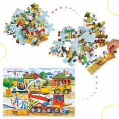 WOWO Puzzle CASTORLAND Maxi Stavenisko, 40 dielikov, vhodné pre deti 4+ rokov