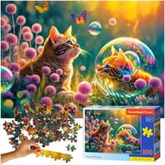 WOWO Puzzle CASTORLAND Čarovné ráno - Mačka, 100 dielikov, vhodné pre deti 6+ rokov