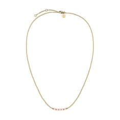 Rosefield Jemný pozlátený náhrdelník s ružovými korálkami Essentials JNPRG-J811
