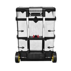 Vidaxl 3-dielny pojazdný box na náradie