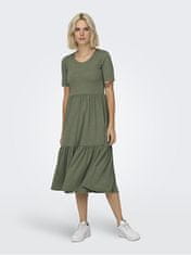 Jacqueline de Yong Dámske šaty JDYDALILA Loose Fit 15195291 Deep Lichen Green (Veľkosť XS)