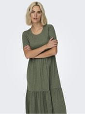 Jacqueline de Yong Dámske šaty JDYDALILA Loose Fit 15195291 Deep Lichen Green (Veľkosť XL)