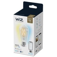 WiZ LED Žiarovka WiZ Tunable White Filament 8718699787172 E27 ST64 6,7-60W 806lm 2700-6500K, stmievateľná