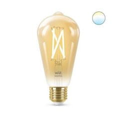 WiZ LED Žiarovka WiZ Tunable White Filament Amber 8718699787233 E27 ST64 6,7-50W 640lm 2000-5000K, stmievateľná