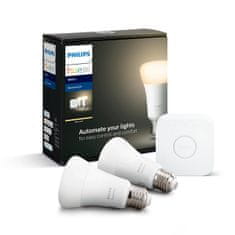 Philips Hue Bluetooth LED White základná sada LED žiarovka 2xE27 A19 9W 806lm 2700K plus Bridge