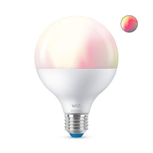WiZ LED Žiarovka WiZ Colors Globe 8718699786359 E27 G95 11-75W 1055lm 2200-6500K, RGB 16 mil. farieb, stmievateľná