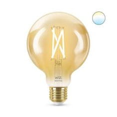 WiZ LED Žiarovka WiZ Tunable White Filament Amber 8718699786793 E27 G95 6,7-50W 640lm 2000-5000K, stmievateľná