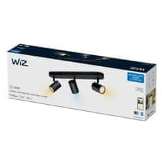 WiZ Stropné bodové svietidlo WiZ IMAGEO 8719514551855 LED GU10 3x4,9W 3x345lm 2700-6500K IP20 CRI90 čierne, stmievateľné