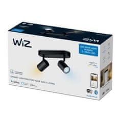 WiZ Stropné bodové svietidlo WiZ IMAGEO LED GU10 2x4, 9W 2x345lm 2700-6500K IP20 CRI90 čierne, stmievateľné