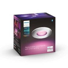Philips Hue Bluetooth LED White and Color Ambiance Kúpeľňové podhľadové svietidlo Philips Xamento 8719514355347 GU10 5,7 W 806lm 2000-6500K RGB IP44 9,3 cm chrómové, stmievateľné