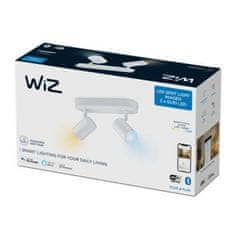 WiZ Stropné bodové svietidlo WiZ IMAGEO LED GU10 2x4, 9W 2x345lm 2700-6500K IP20 CRI90 biele, stmievateľné