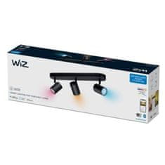 WiZ Stropné bodové svietidlo WiZ IMAGEO 8719514551978 LED GU10 3x4,9W 3x345lm 2200-6500K RGB IP20 CRI90 čierne, stmievateľné
