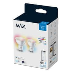 WiZ WiZ SET 2x LED žiarovka GU10 PAR16 4,9W (50W) 345lm 2700-6500K RGB IP20, stmievateľná