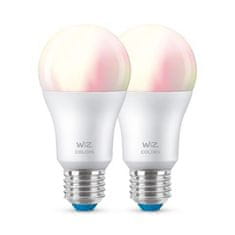 WiZ WiZ SET 2x LED žiarovka E27 A60 8W (60W) 806lm 2200-6500K RGB IP20, stmievateľná