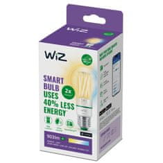 WiZ WiZ LED filament žiarovka E27 A60 4,3 W 903lm 2700-4000K IP20, stmievateľná