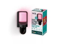 WiZ WiZ Wall nástenné svietidlo s kamerou LED 10,5 W 1250lm 2700K IP44, čierne
