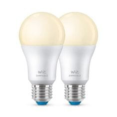 WiZ WiZ SET 2x LED žiarovka E27 A60 8W (60W) 806lm 2700K IP20, stmievateľná
