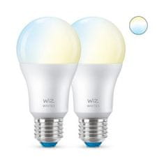 WiZ WiZ SET 2x LED žiarovka E27 A60 8W (60W) 806lm 2700-6500K IP20, stmievateľná