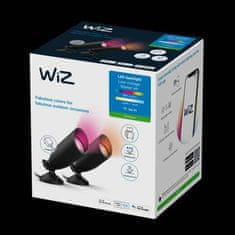WiZ WiZ vonkajšie zemné spotové Low Voltage LED svietidlo 2x 5W 270lm 2700-5000K RGB IP44, čierne