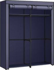 Artenat Šatníková skriňa Glock, 174 cm, textil, modrá
