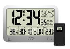 JVD Digitálne rádiom riadené hodiny RB3565.2, biela
