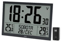 JVD Digitálne rádiom riadené XL hodiny RB9412.1, čierne