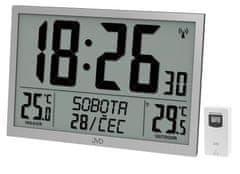 JVD Digitálne rádiom riadené XL hodiny RB9412.2, biele