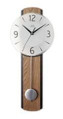 JVD Drevené sklenené kyvadlové hodiny NS22017/78, 60cm