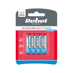 shumee REBEL EXTREME LR03 alkalické batérie 4 ks/bl.