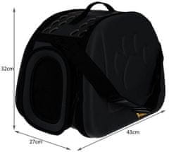 Purlov Prepravná taška pre zvieratá 43 x 32 x 27 cm, čierne