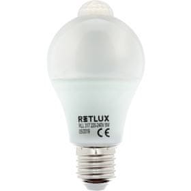 Retlux RLL 317 LED žiarovka Classic 8W A60 E27 PIR, teplá biela 50003802