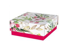 sarcia.eu Ružová kvetinová škatuľa vo forme 20x20x8,5 cm x2