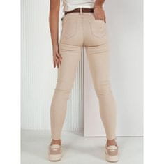 Dstreet Dámske džínsové nohavice LODGE light beige uy1934 L
