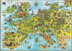 Heye Puzzle Draci - Mapa Európy 4000 dielikov