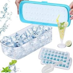 HOME & MARKER® Praktická nádoba na výrobu ľadu a zásobník na ľad s lopatkou 2v1 (28 x 13 x 9,5 cm) | ICEMATE