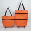 Skladacia nákupná taška na kolieskach | FOLDNCARRY Oranžová