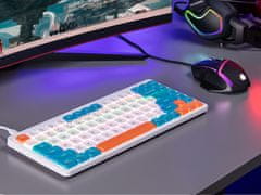 Tracer Mechanická klávesnica FINA 84 biela/modrá (Outemu Red Switch)