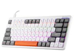 Tracer FINA 84 Mechanical Keyboard White/Grey (Outemu Red Switch)