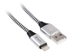 Tracer USB 2.0 iPhone AM - lightning kábel 1,0 m čierno-strieborný