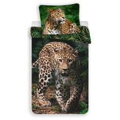 Jerry Fabrics Obliečky s leopardom 01 140x200 70x90 cm 100% Bavlna