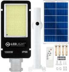 Ledlight  Pouličné osvetlenie solárne 600 LED COB, IP66, 1000 W