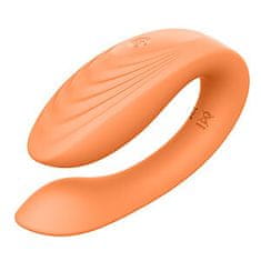 Dreamtoys Glam Couples Vibrator (Orange), vibrátor pre páry s diaľkovým ovládaním