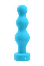 Blush Gender X Plugged Up (Blue), vibračné guličky do zadku
