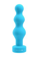 Blush Gender X Plugged Up (Blue), vibračné guličky do zadku