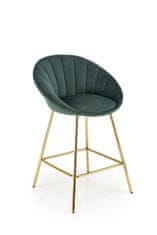 Halmar Barová stolička H112 tmavo zelená