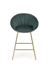 Halmar Barová stolička H112 tmavo zelená